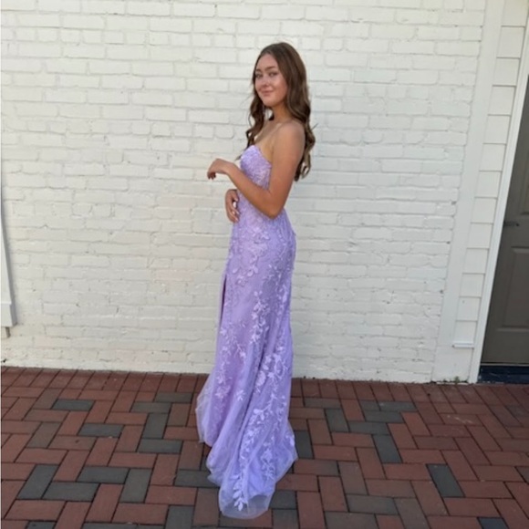 Sherri Hill Dresses Sherri Hill Lilac Corset Back Prom Dress Poshmark